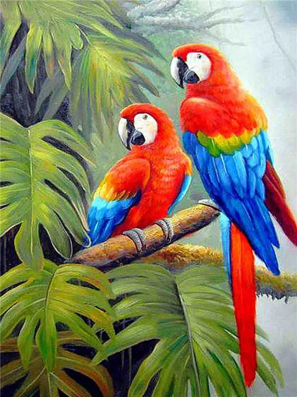 HUACAN Diamond Painting Kit – Tropical Parrot – photo 2