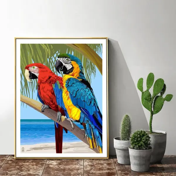 HUACAN Diamond Painting Kit – Tropical Parrot HUACAN Diamond Painting Kit – Tropical Parrot – photo 5