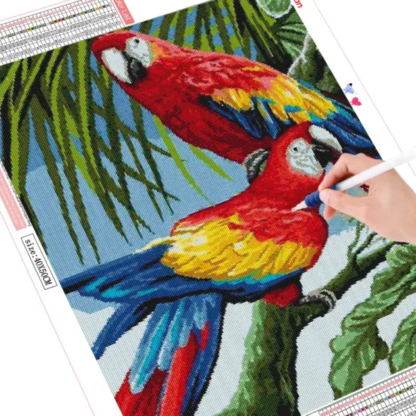 HUACAN Diamond Painting Kit – Tropical Parrot HUACAN Diamond Painting Kit – Tropical Parrot – photo 3