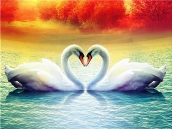 Autumn Sunset Heart