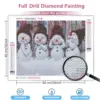 HUACAN Diamond Painting Kit – Frosty Snowman – photo 2