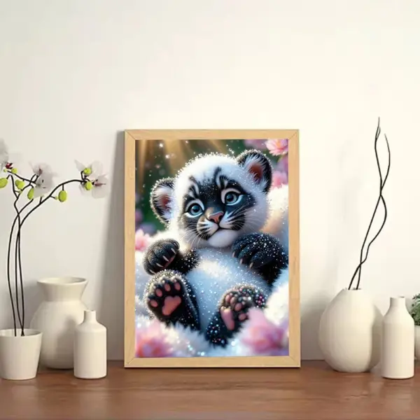 HUACAN Diamond Painting Kit – Snow Tiger HUACAN Diamond Painting Kit – Snow Tiger – photo 3
