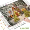 HUACAN Diamond Painting Kit – Winter Pine Forest – photo 3