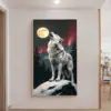 HUACAN Diamond Painting Kit – Moon Mountain Wolf HUACAN Diamond Painting Kit – Moon Mountain Wolf – photo 3