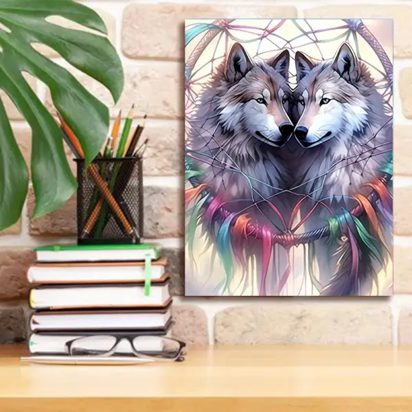 HUACAN Diamond Painting Kit – Lone Wolf HUACAN Diamond Painting Kit – Lone Wolf – photo 3