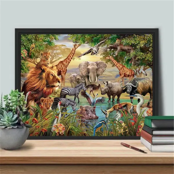 HUACAN Diamond Painting Kit – Safari Trio HUACAN Diamond Painting Kit – Safari Trio – photo 4