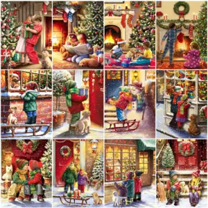 HUACAN Diamond Painting Kit – Kids Christmas Room