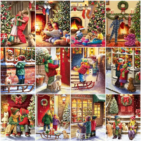 HUACAN Diamond Painting Kit – Kids Christmas Room
