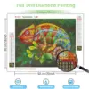 HUACAN Diamond Painting Kit – Rainbow Chameleon HUACAN Diamond Painting Kit – Rainbow Chameleon – photo 2