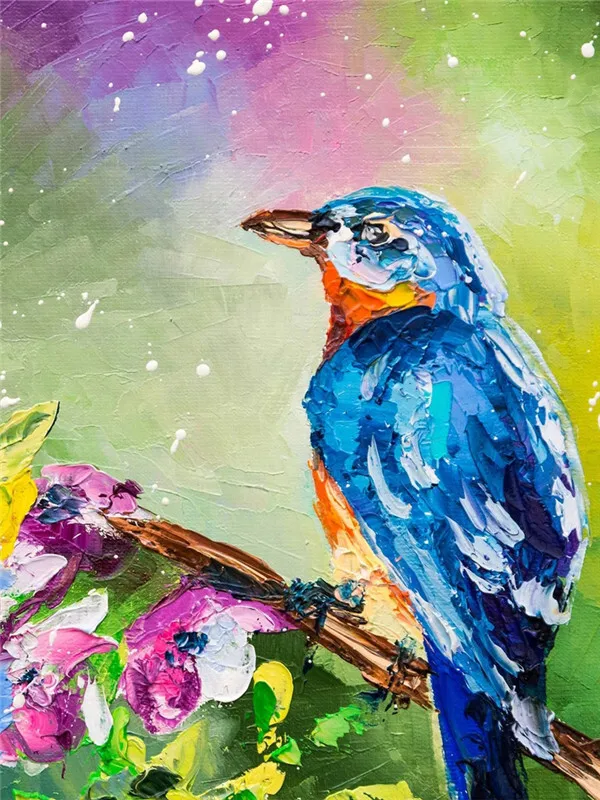 Abstract Blue Bird