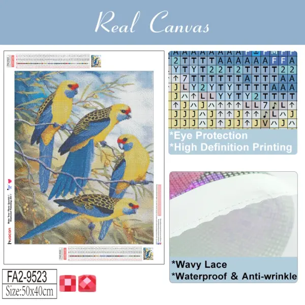 HUACAN Diamond Painting Kit – Perched Bluebird HUACAN Diamond Painting Kit – Perched Bluebird – photo 4