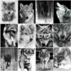 HUACAN Diamond Painting Kit – Monochrome Wolf HUACAN Diamond Painting Kit – Monochrome Wolf