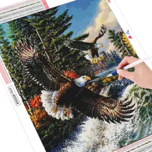 HUACAN Diamond Painting Kit – Eagle Portrait – photo 2