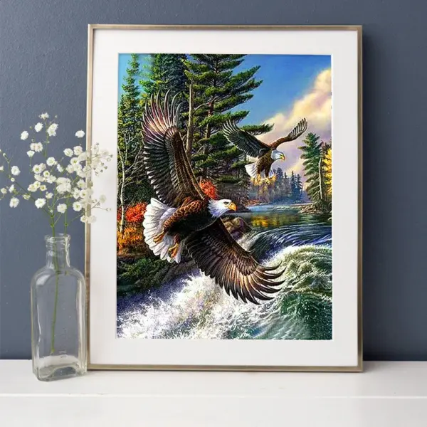HUACAN Diamond Painting Kit – Eagle Portrait HUACAN Diamond Painting Kit – Eagle Portrait – photo 4