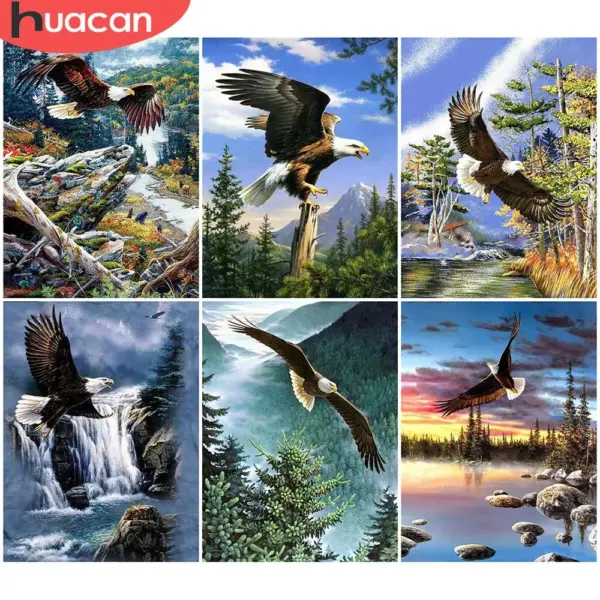 HUACAN Diamond Painting Kit – Soaring Eagle HUACAN Diamond Painting Kit – Soaring Eagle