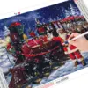 HUACAN Diamond Painting Kit – Santa Express Train Kit Pintura com Diamantes HUACAN – Trem do Papai Noel – foto 4