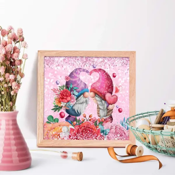HUACAN Diamond Painting Kit – Santa Gnome Love – photo 5