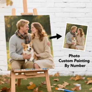 HUACAN Custom Photo Paint by Numbers – Memory Kit