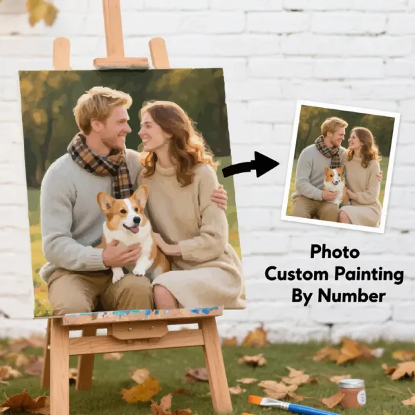 HUACAN Custom Photo Paint by Numbers – Memory Kit HUACAN Custom Photo Paint by Numbers – Memory Kit
