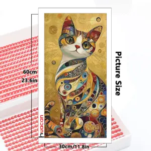 HUACAN Diamond Painting Kit – Cozy Cat – photo 2