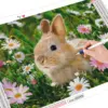 HUACAN Diamond Painting Kit – Bunny Rabbit – photo 2
