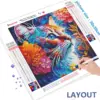 HUACAN Diamond Painting Kit – Playful Cat HUACAN Diamond Painting Kit – Playful Cat – photo 3