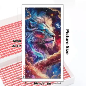 HUACAN Diamond Painting Kit – Regal Lion – photo 2