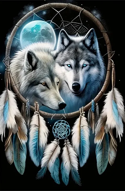 HUACAN Diamond Painting Kit – Lone Wolf – photo 2
