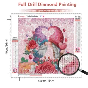 HUACAN Diamond Painting Kit – Santa Gnome Love – photo 2