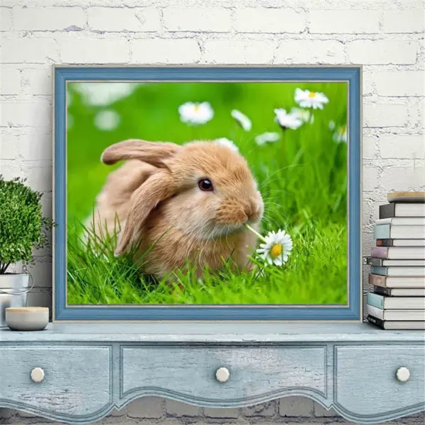 HUACAN Diamond Painting Kit – Bunny Rabbit – photo 4