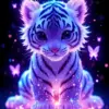 HUACAN Diamond Painting Kit – Tiger & Butterfly – photo 2