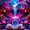 HUACAN Diamond Painting Kit – Lotus Swan – photo 2