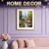 HUACAN Diamond Painting Kit – Forest Landscape Cabin – photo 3