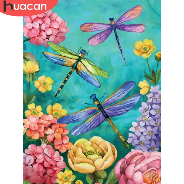 HUACAN Diamond Painting Kit – Dragonfly Garden HUACAN Diamond Painting Kit – Dragonfly Garden