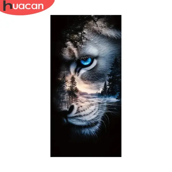 HUACAN Diamond Painting Kit – Lion Portrait HUACAN Diamond Painting Kit – Lion Portrait