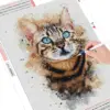 HUACAN Diamond Painting Kit – Cat Portrait – photo 2