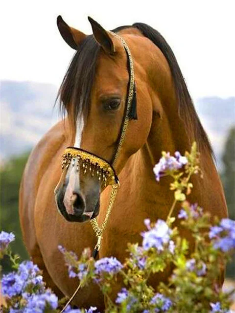 HUACAN Diamond Painting Kit – Autumn Horse – photo 2
