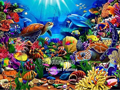 Turtle Trio Ocean Floor