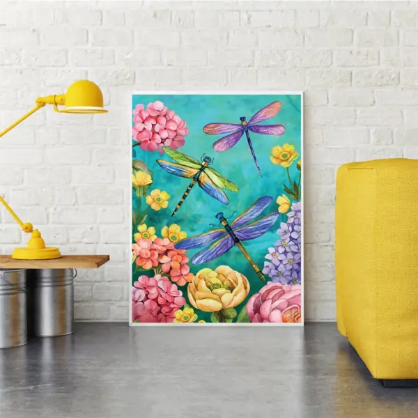 HUACAN Diamond Painting Kit – Dragonfly Garden HUACAN Diamond Painting Kit – Dragonfly Garden – photo 3