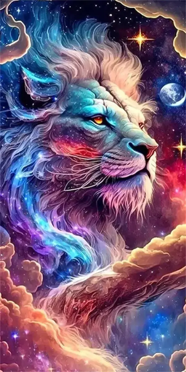 HUACAN Diamond Painting Kit – Regal Lion – photo 2