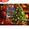 HUACAN Diamond Painting Kit – Santa Claus Wall Art