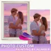 HUACAN Custom Photo Paint by Numbers – Cozy Kit Pintura com Foto Personalizada HUACAN – Aconchego