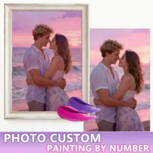 HUACAN Custom Photo Paint by Numbers – Cozy Kit