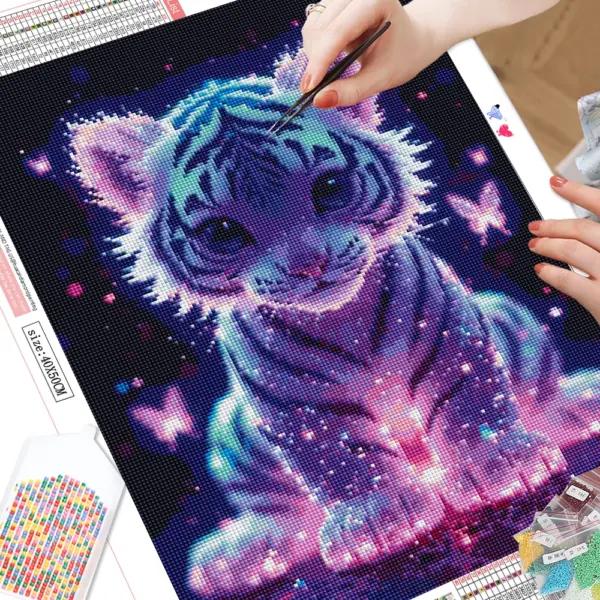 HUACAN Diamond Painting Kit – Tiger & Butterfly HUACAN Diamond Painting Kit – Tiger & Butterfly – photo 2