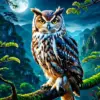 HUACAN Diamond Painting Kit – Forest Owl – photo 2