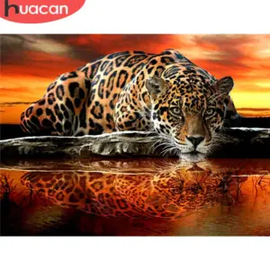 HUACAN Diamond Painting Kit – Spotted Leopard