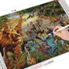 HUACAN Diamond Painting Kit – Safari Trio HUACAN Diamond Painting Kit – Safari Trio – photo 2