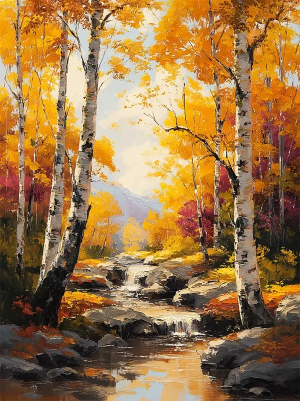 Golden Birch Stream