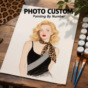 HUACAN Custom Photo Paint by Numbers – Anniversary Kit