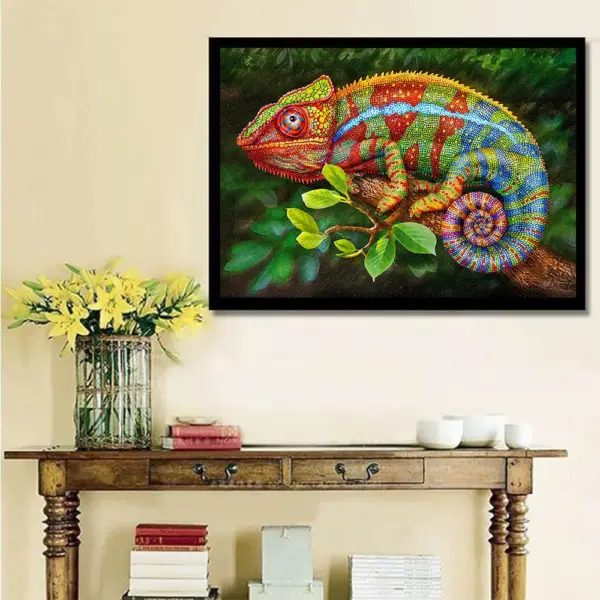 HUACAN Diamond Painting Kit – Rainbow Chameleon HUACAN Diamond Painting Kit – Rainbow Chameleon – photo 4